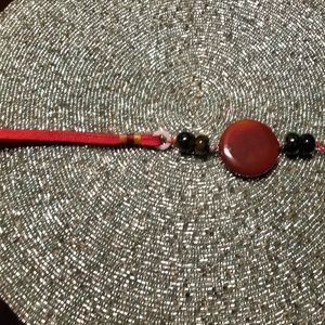 Carnelian stone key chain.